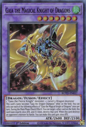 Gaia the Magical Knight of Dragons (Super Rare) [ROTD-EN037] 1st Edition