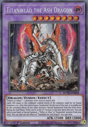 Titaniklad the Ash Dragon (Secret Rare) [ROTD-EN038] 1st Edition