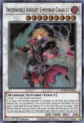Infernoble Knight Emperor Charles (Ultra Rare) [ROTD-EN042] 1st Edition