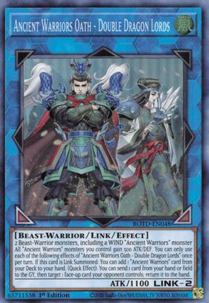 Ancient Warriors Oath - Double Dragon Lords (Super Rare) [ROTD-EN048] 1st Edition