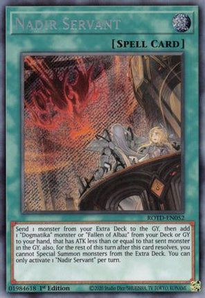 Nadir Servant (Secret Rare) [ROTD-EN052] 1st Edition