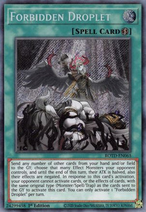 Forbidden Droplet (Secret Rare) [ROTD-EN065] 1st Edition
