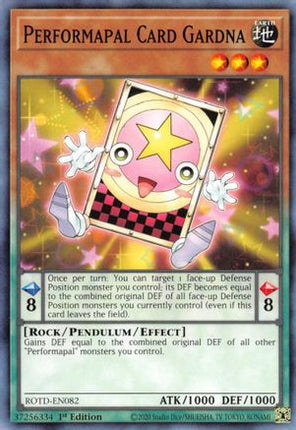 Performapal Card Gardna (Common / Short Print) [ROTD-EN082] 1st Edition