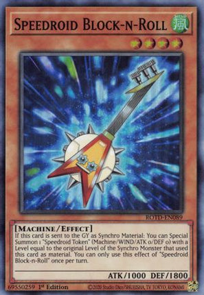 Speedroid Block-n-Roll (Super Rare) [ROTD-EN089] 1st Edition