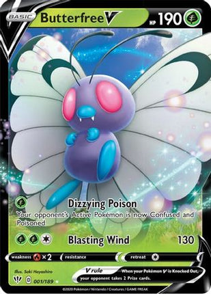 Butterfree V - 1/189 [SWSH03: Darkness Ablaze] Holofoil