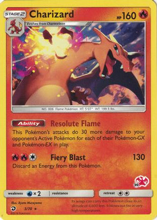Charizard - 3/70 (#39 Charizard Stamped) [Battle Academy]