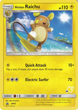 Alolan Raichu (# Pikachu Stamped) SM65- Battle Academy