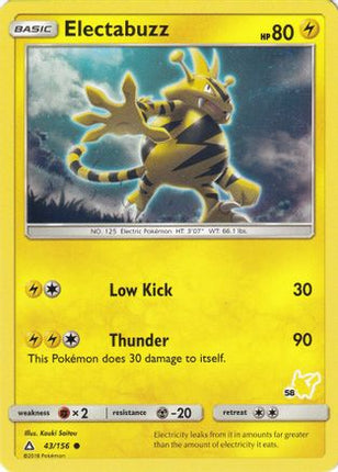 Electabuzz (# Pikachu Stamped) 043/156 - Battle Academy