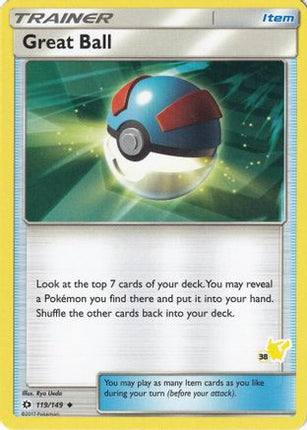 Great Ball (#38 Pikachu Stamped) 119/149 - Battle Academy