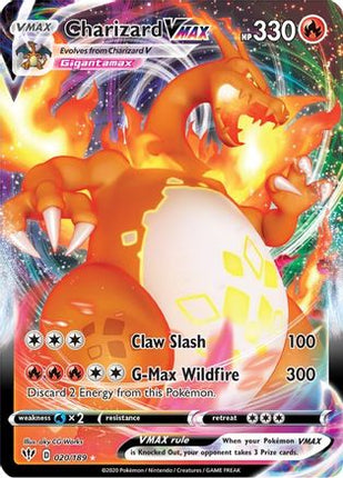 Charizard VMAX - 20/189 [SWSH03: Darkness Ablaze] Holofoil