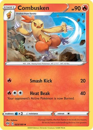 Combusken - 23/189 [SWSH03: Darkness Ablaze] Reverse Holofoil