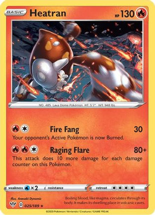 Heatran - 25/189 [SWSH03: Darkness Ablaze] Reverse Holofoil