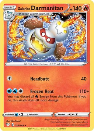 Galarian Darmanitan (28) - 28/189 [SWSH03: Darkness Ablaze]