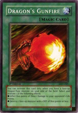 Dragon's Gunfire (Common / Short Print) [LOD-045] Legacy of Darkness 1st Edition