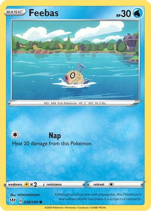 Feebas - 38/189 [SWSH03: Darkness Ablaze] Reverse Holofoil