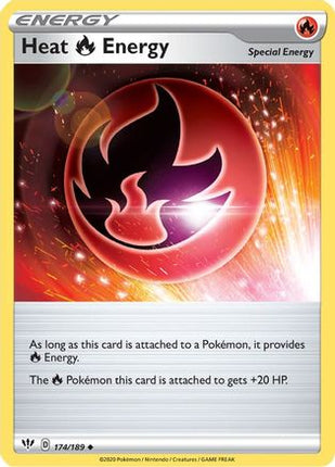 Heat R Energy - 174/189 [SWSH03: Darkness Ablaze] Reverse Holofoil