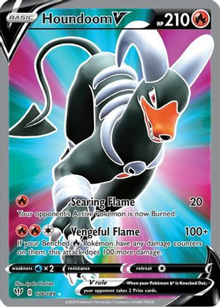 Houndoom V (Full Art) - 178/189 [SWSH03: Darkness Ablaze] Holofoil