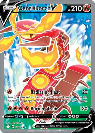 Centiskorch V (Full Art) - 179/189 [SWSH03: Darkness Ablaze] Holofoil