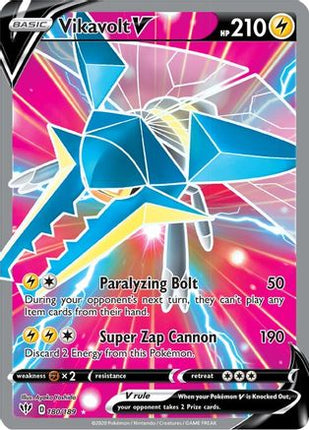 Vikavolt V (Full Art) - 180/189 [SWSH03: Darkness Ablaze] Holofoil