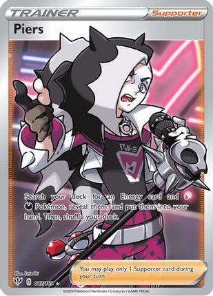 Piers (Full Art) - 187/189 [SWSH03: Darkness Ablaze] Holofoil