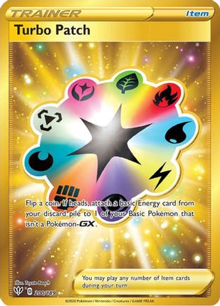 Turbo Patch (Secret) - 200/189 [SWSH03: Darkness Ablaze] Holofoil