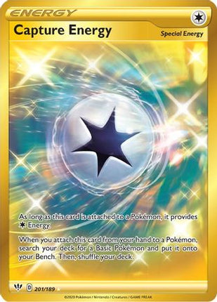 Capture Energy (Secret) - 201/189 [SWSH03: Darkness Ablaze] Holofoil