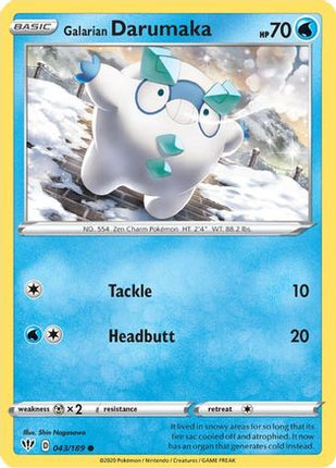 Galarian Darumaka - 43/189 [SWSH03: Darkness Ablaze]