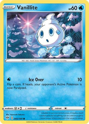 Vanillite - 45/189 [SWSH03: Darkness Ablaze]