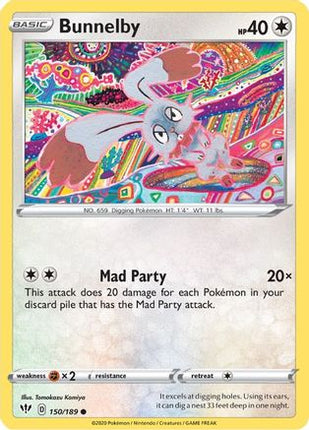 Bunnelby - 150/189 [SWSH03: Darkness Ablaze] Reverse Holofoil