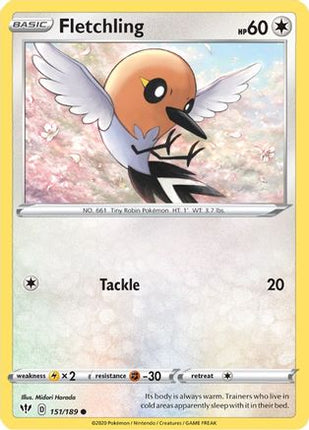 Fletchling - 151/189 [SWSH03: Darkness Ablaze] Reverse Holofoil