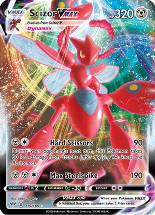 Scizor VMAX - 119/189 [SWSH03: Darkness Ablaze] Holofoil