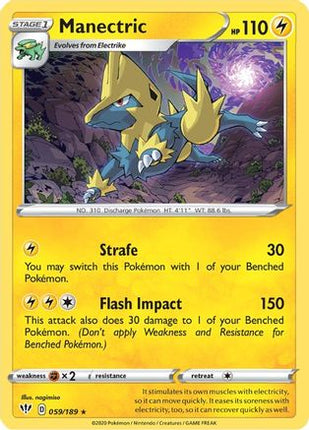 Manectric - 59/189 [SWSH03: Darkness Ablaze] Reverse Holofoil