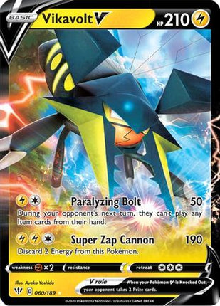 Vikavolt V - 60/189 [SWSH03: Darkness Ablaze] Holofoil