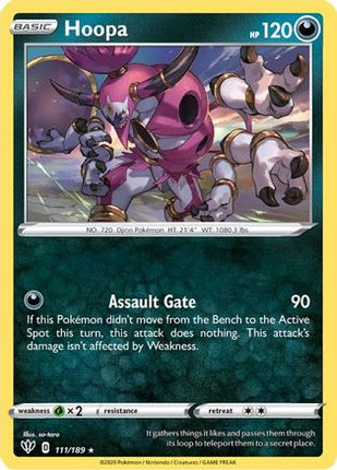 Hoopa - 111/189 [SWSH03: Darkness Ablaze] Reverse Holofoil