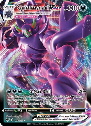 Grimmsnarl VMAX - 115/189 [SWSH03: Darkness Ablaze] Holofoil