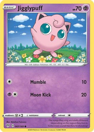 Jigglypuff - 67/189 [SWSH03: Darkness Ablaze]