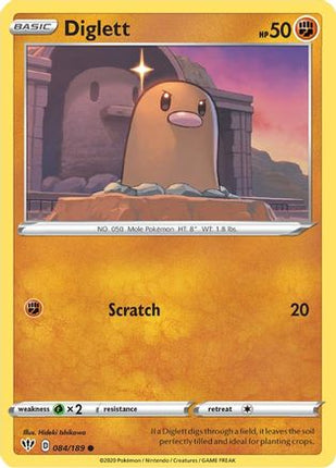 Diglett - 84/189 [SWSH03: Darkness Ablaze] Reverse Holofoil