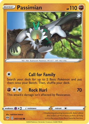 Passimian - 97/189 [SWSH03: Darkness Ablaze] Reverse Holofoil