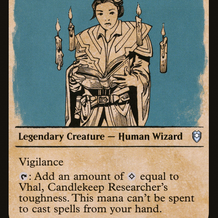 Vhal, Candlekeep Researcher (Showcase) [Commander Legends: Battle for Baldur's Gate]