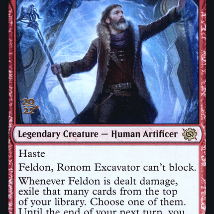 Feldon, Ronom Excavator [The Brothers' War Promos] Prerelease Foil