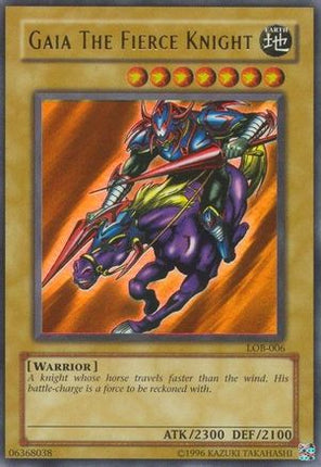 Gaia The Fierce Knight [LOB-006] Ultra Rare