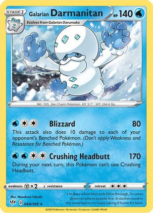 Galarian Darmanitan - 44/189 (Cracked Ice Holo) [Deck Exclusives] Holofoil