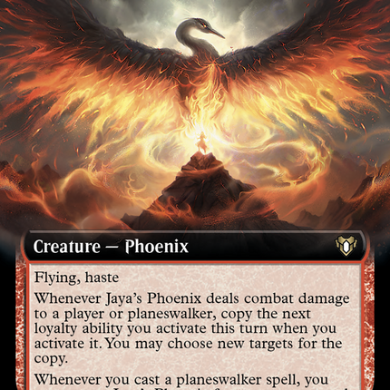 Jaya's Phoenix (Extended Art) [Commander Masters]