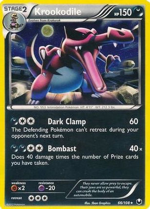 Krookodile - 66/108 (Cosmos Holo) [Blister Exclusives] Holofoil