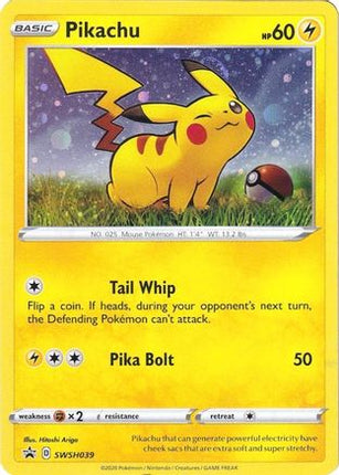 Pikachu - SWSH039 - SWSH039/null [SWSH: Sword & Shield Promo Cards] Holofoil