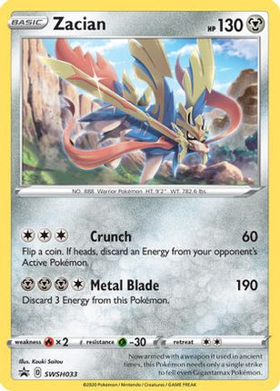 Zacian - SWSH033 - null/null [SWSH: Sword & Shield Promo Cards] Holofoil