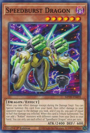 Speedburst Dragon (Common / Short Print) [MP20-EN005] 1st Edition