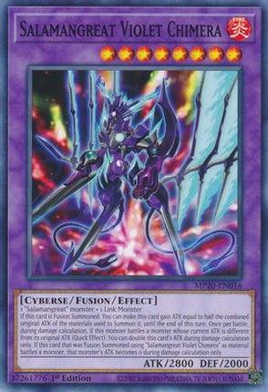 Salamangreat Violet Chimera (Common / Short Print) [MP20-EN016] 1st Edition