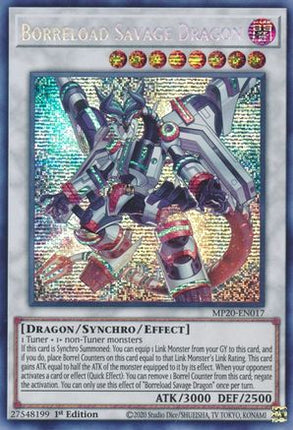 Borreload Savage Dragon (Prismatic Secret Rare) [MP20-EN017] 1st Edition