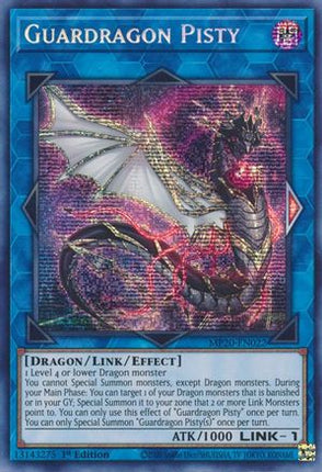 Guardragon Pisty (Prismatic Secret Rare) [MP20-EN022] 1st Edition